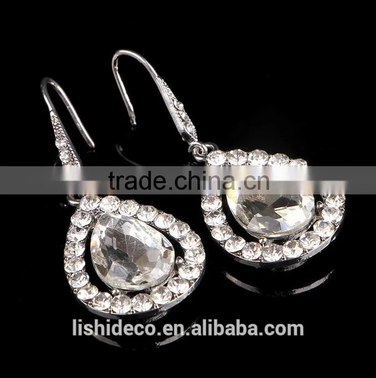 2016 High Quality Fashion Brass Simple Earring Designs Cubic Zirconia Earrings Jewelry