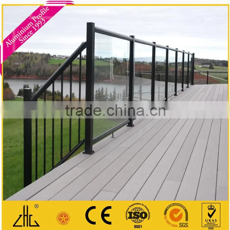 Hot sales aluminum extrusion profile channel/track ground track for frameless glass top hang/n channel for Aluminum glass window