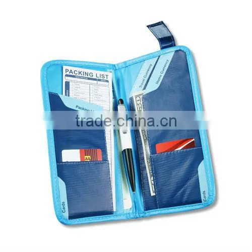 Colorplay Leather Passport Wallet