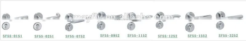 High-quality TRI-CIRCLE Stainless steel wholesale household anti-theft double sided door handle locks, stainless steel handles