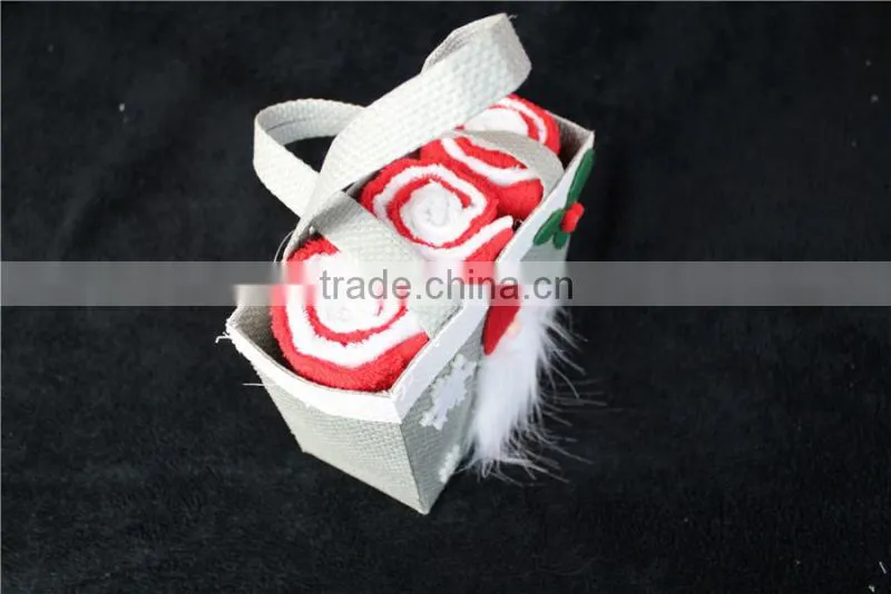 Custom Christmas gift towel box from alibaba China supplier
