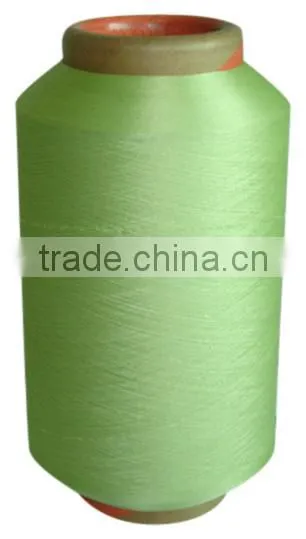 deep fruit green polyester covered spandex yarn for socks