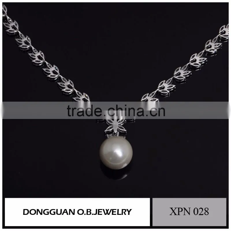 Handmade Jewelry White Gold Freshwater Pearl Necklace Pendant Designs