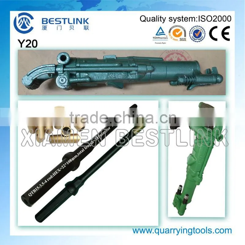 Y20 pneumatic rock drilling tool