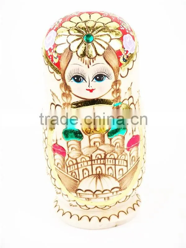 Factory direct hot selling colorful russian doll