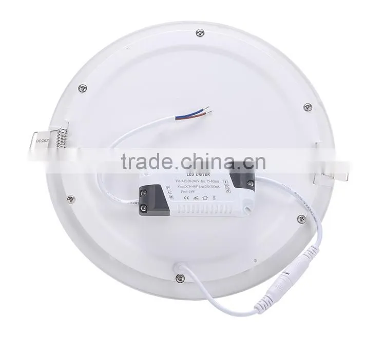 Warm white/cold white low price dimmable ceiling 12w round led panel light