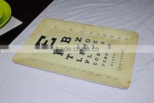 20" printed flat square melamine tray