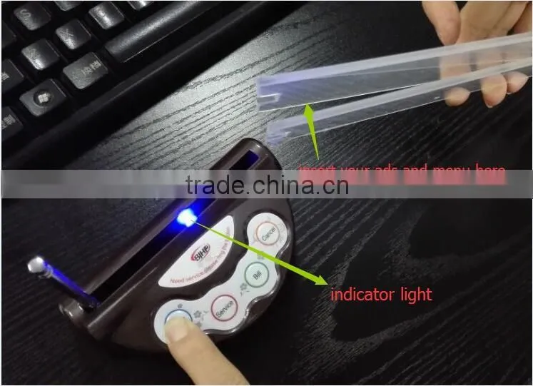 Convenient wireless table buzzer for restaurant