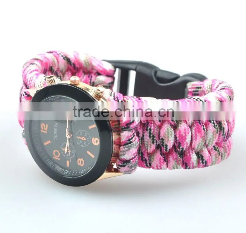 550 paracord bracelet with watch, paracord bracelet with firefighter, paracord bracelet with logo