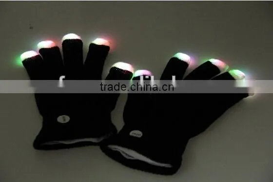 High Quality led flash finger light glove , flashig led glove ,led lighting party gloves