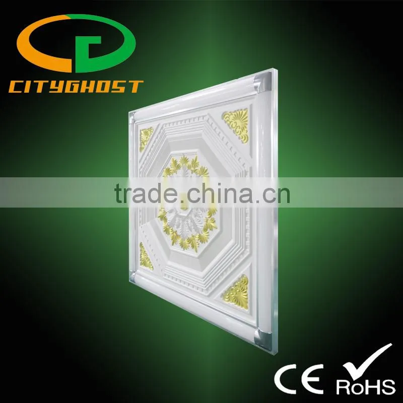 48w cityghost patented invisible LED panel light 600X600 housing with a fashion ceiling plaster