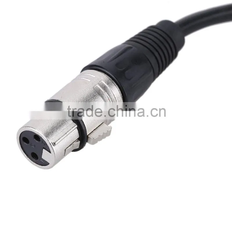 16ft XLR Female Socket to 6.35mm 1/4" Male Jack Plug Stereo Audio Cable Cord Wire for Mic Mixer Amplifier Sound Card