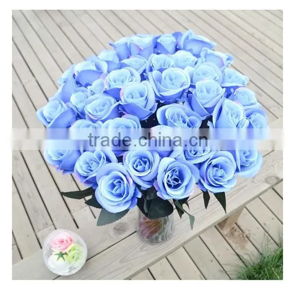 Newest real touch valentine rose flower/decorative rose flower,artificial rose