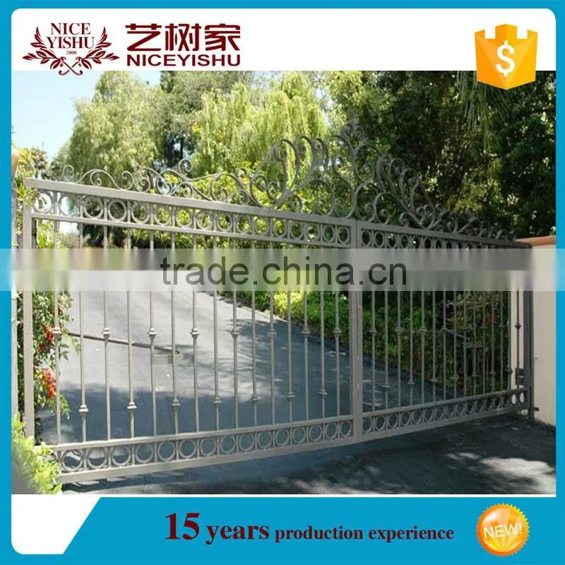 Forged wrought iron driveway modern iron gates design on alibaba online shopping