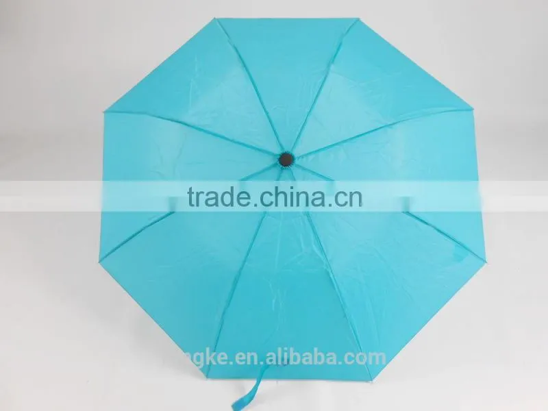 sky-blue folding umbrella 2 fold bright color rain umbrella