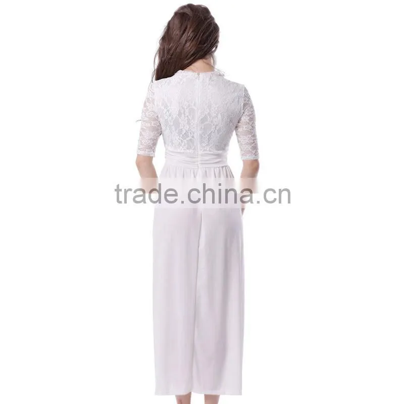 Latest fashion excellet workmanship floor length wholesale plus size maxi dress