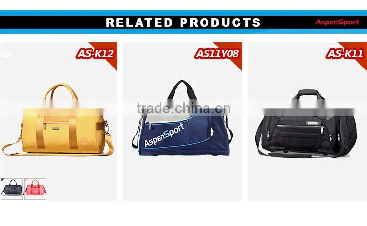 2016 new arrival fashion travel duffle bag GYM bag with water resistant