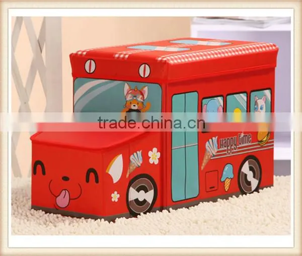 Happy car style storage box storage stool