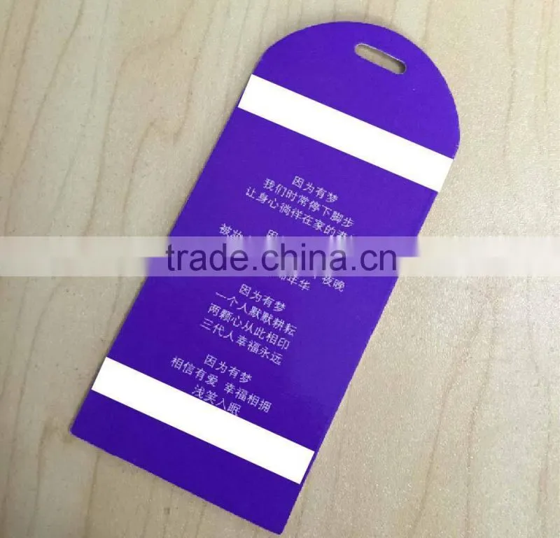 custom glossy lamination CMYK folded paper card