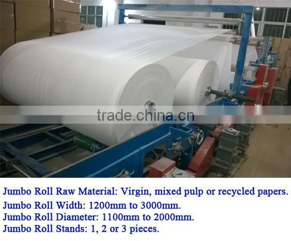 Easy Operation Embossing Peforating Laminating High Speed Automatic 1575mm Toilet Paper Rewinding Machine