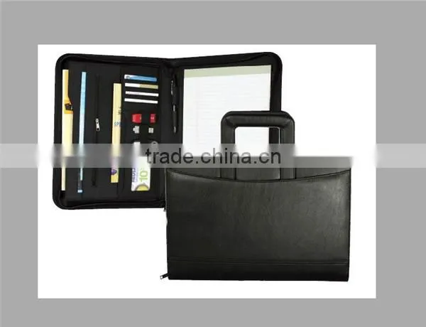 Boshiho Document Holder with Calculator Portfolio Zip pu