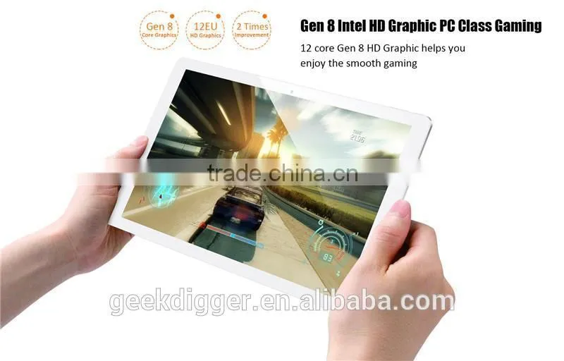 Teclast X16 Plus 2 in 1 Tablet PC-SILVER/Android 5.1 10.6 inch IPS Screen Intel Cherry Trail Z8300 64bit Quad Core 1.44GHz