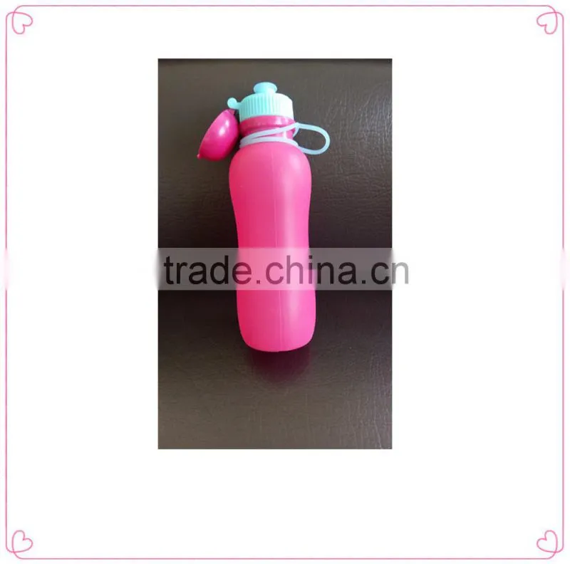 Wide mouth water plastic bottle,folding water bottle,wholesale portable drinking botter