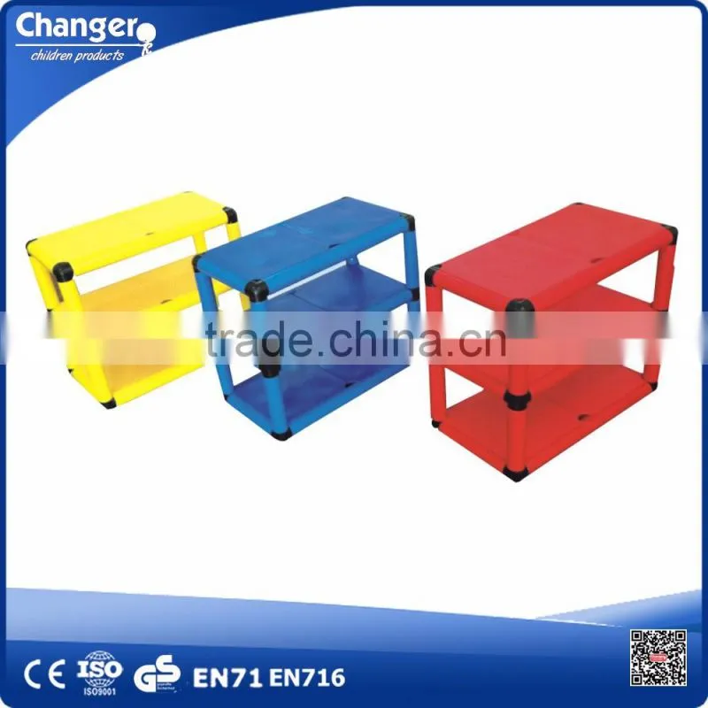 Plastic kindergarten furniture children toys storage cabinet