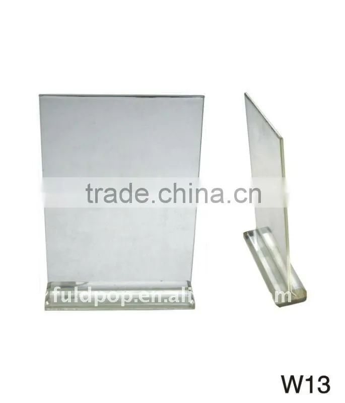Top quality China made A4 acrylic sign plastic paper holder