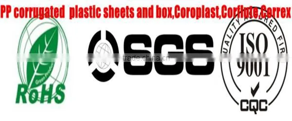 PP corrugated plastic slip sheet