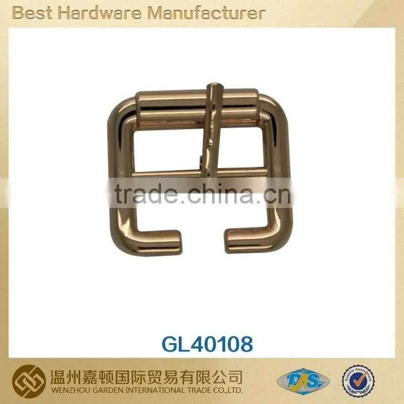 Gold small pin shoe buckle