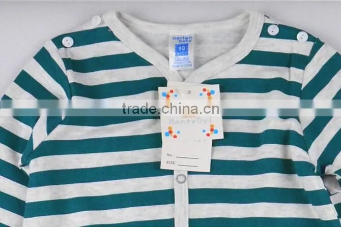 High Quality Lovely Newborn Infant Long Sleeve Wholesale Baby Snap Crotch Bodysuit Baby Clothes