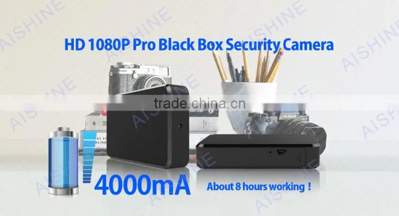 Aishine 4000mA Home security Hidden Spy Camera Video, Audio, Motion detection