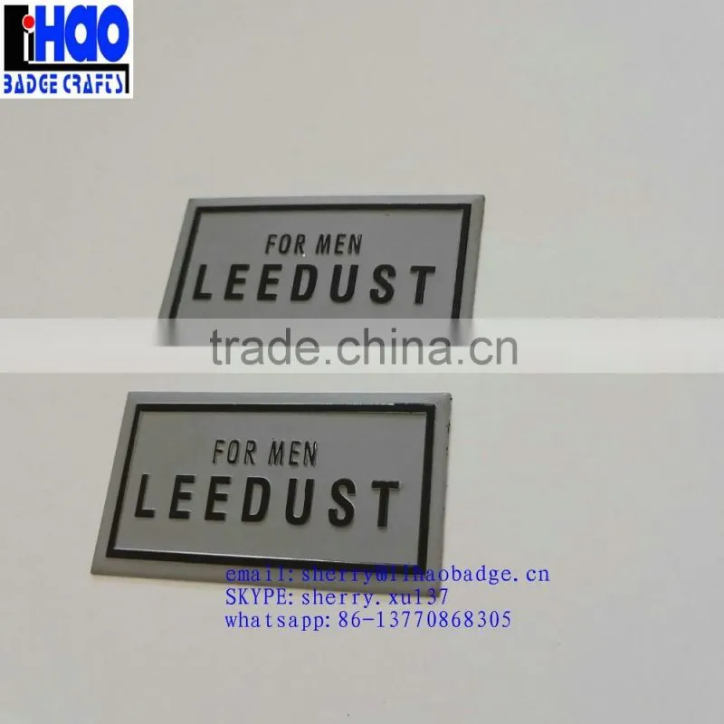 Customized high grade Perfume label, Metal Bottle Label StickerAluminum bottle badge