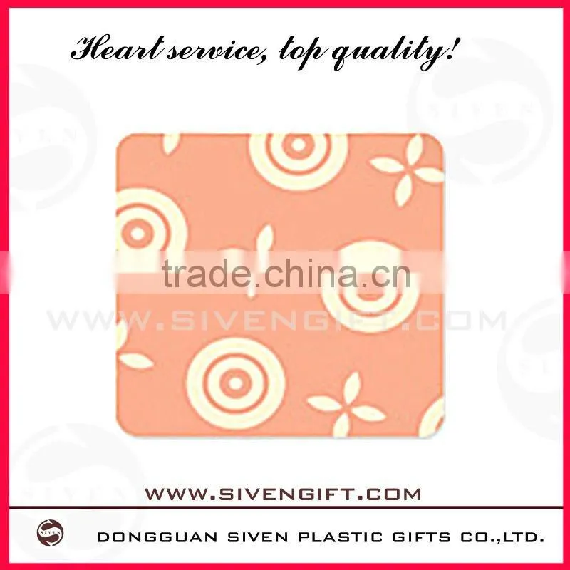 Practical sample fashion pvc coaster