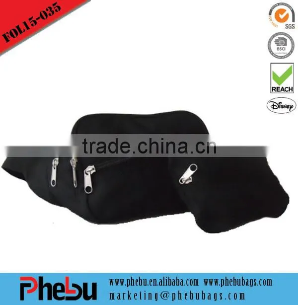 Cheap small solar panel sport waist bag(WST16-007)