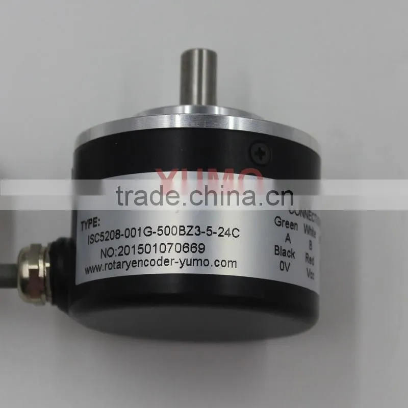 ISC5208 500 phase CNC system Machine Solid shaft encoder optical price incremental rotary encoder