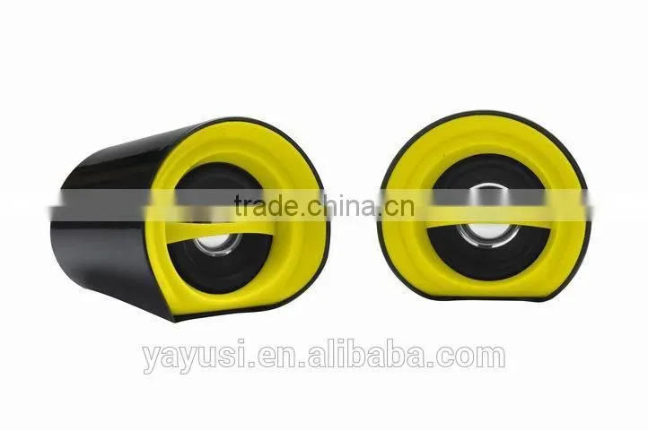 High Gloss Surface 2.0 CH USB Mini Computer Speaker For Laptop, 5W*2