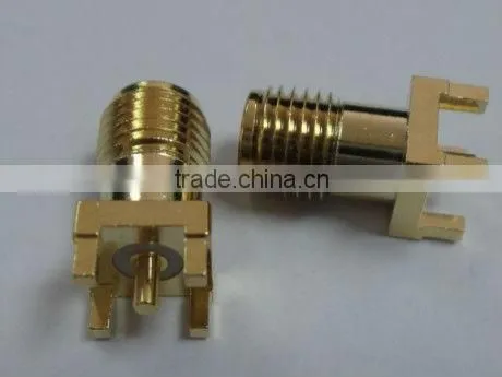 SMA female pcb mount connector