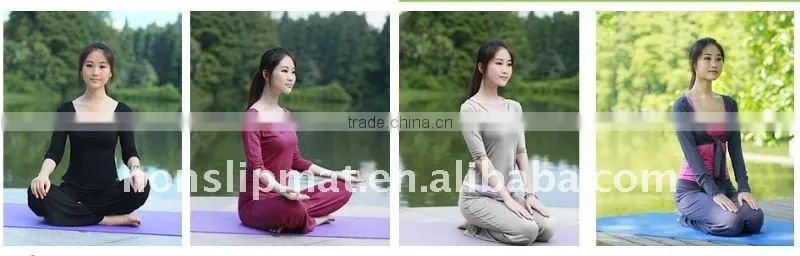 Eco-friendly sports round PVC fitness mat
