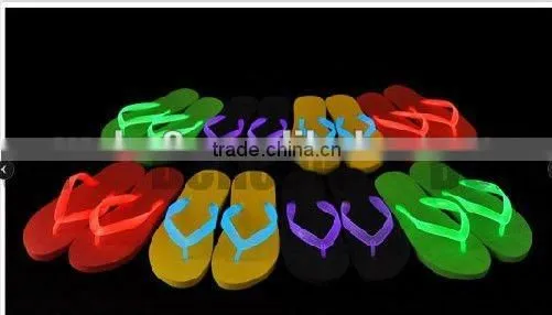 Beach flip flop with Glowing glow slipper