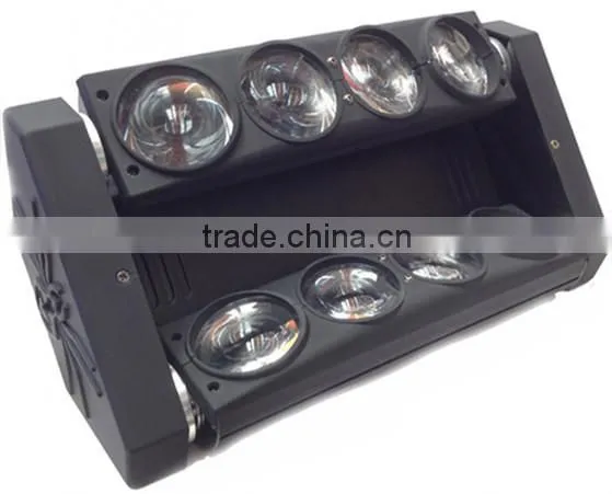 Hot new products for 2015 rotating pub light led beam moving head 10w*8pcs strobe light spider
