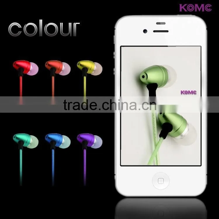 Flashing LED Earphones 2016 glowing earphone led earphone with mic