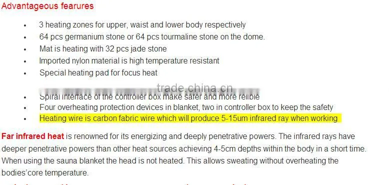 Electronic Jade & Germanite slimming body wrap for health and beauty care
