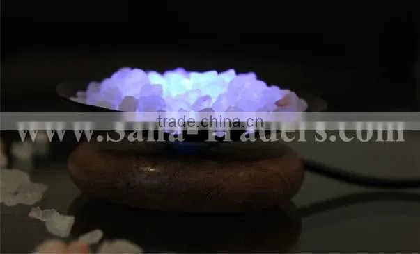 Mini Iron Bowl USB Lamps with Salt Granules (Multi Colour)