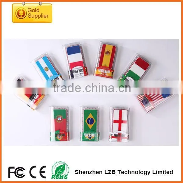 New arrival fashionable world cup promotion gifts best hot selling powerbank, recharge powerbank