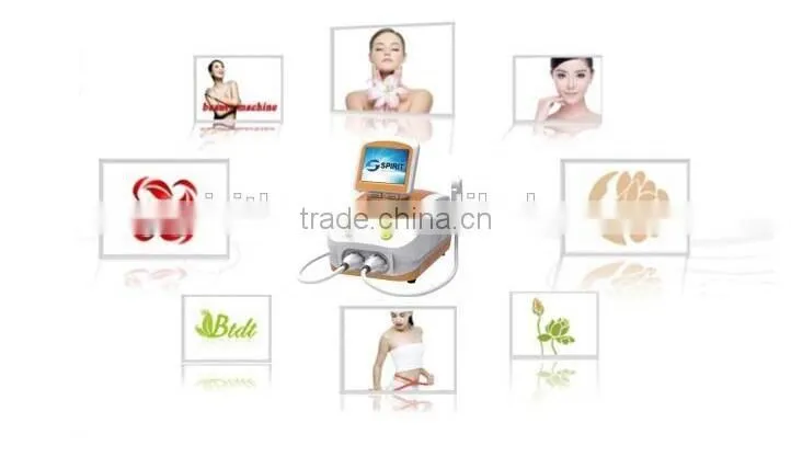 Golden Design for beauty shop best choice with SHR handle Fast Hair Removal and YAG laser removal all kinds of pigment