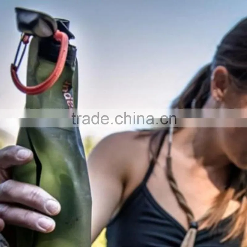 Stand up water pouch with spout and pull-puch top/foldable spout drinking water pouch/ water packaging bags