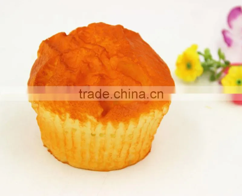 PU Lifelike Squishy Fake Puff Cake Artificial Bread Decoration Model Kitchen Toys Photography Props