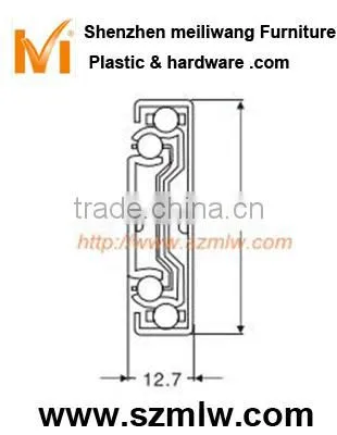 all steel 45mm automatic ball slide back to position 3 fgv drawer slide
